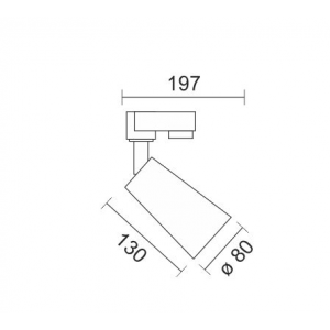 ANGEL SPOT ΡΑΓΑΣ LED ΡΥΘΜΙΖΟΜΕΝΟ ΑΛΟΥΜΙΝΙΟ ΜΑΥΡΟ 30W 4000K