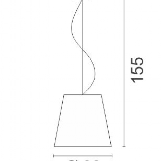 Acryl Κρεμαστό Μονόφωτο Φωτιστικό