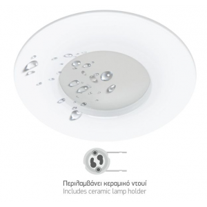 ΣΠΟΤ ΧΩΝΕΥΤO GU10 ΑΛΟΥΜΙΝΙΟ ΛΕΥΚΟ 