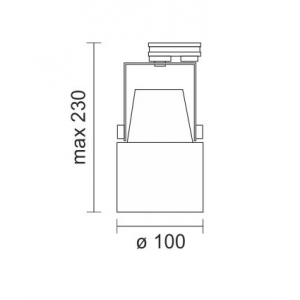 RALI SPOT ΡΑΓΑΣ ΡΥΘΜΙΖΟΜΕΝΟ ΠΛΑΣΤΙΚΟ ΜΑΥΡΟ E27