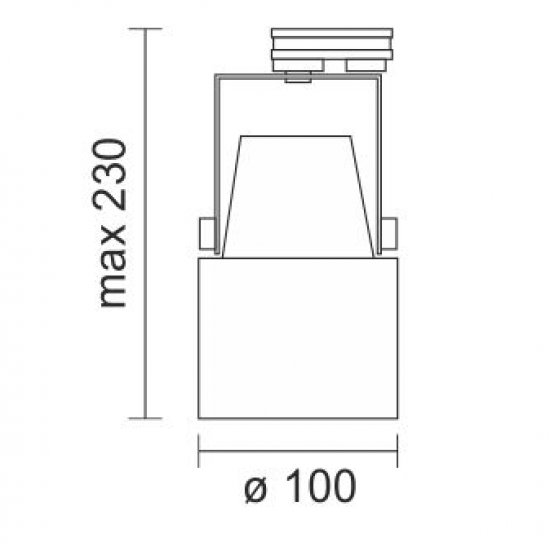 RALI SPOT ΡΑΓΑΣ ΡΥΘΜΙΖΟΜΕΝΟ ΠΛΑΣΤΙΚΟ ΜΑΥΡΟ E27