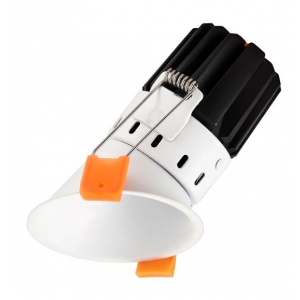 LONG ΣΠΟΤ ΧΩΝΕΥΤΟ LED 10W ΑΛΟΥΜΙΝΙΟ ΛΕΥΚΟ