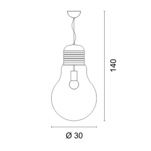Lamp Κρεμαστό Μονόφωτο Φωτιστικό