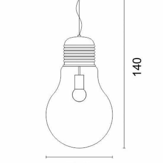 Lamp Κρεμαστό Μονόφωτο Φωτιστικό