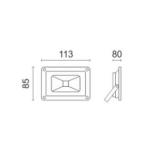 ΠΡΟΒΟΛΕAΣ LED COB RGB 10W