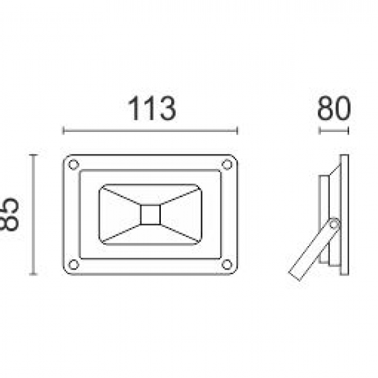 ΠΡΟΒΟΛΕAΣ LED COB RGB 10W