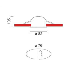 LONG ΣΠΟΤ ΧΩΝΕΥΤΟ LED 10W ΑΛΟΥΜΙΝΙΟ ΛΕΥΚΟ