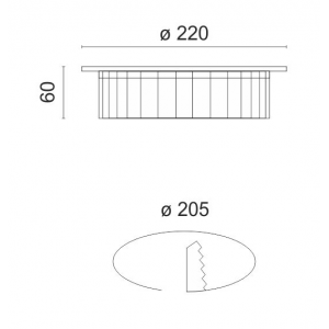 SHORT ΣΠΟΤ ΧΩΝΕΥΤΟ LED 30W 3000 W.W