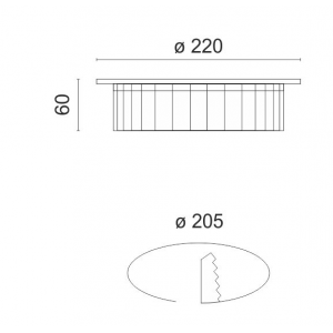 SHORT ΣΠΟΤ ΧΩΝΕΥΤΟ LED 30W 4000 C.W