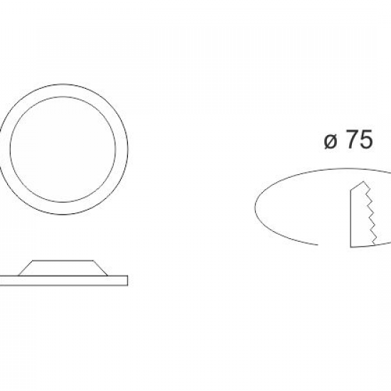 SELL ΧΩΝΕΥΤΟ LED ΟΡΟΦΗΣ 8W ΑΛΟΥΜΙΝΙΟ ΛΕΥΚΟ
