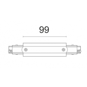 ΣΥΝΔΕΣΜΟΣ ΡΑΓΑΣ ΕΥΘΕΙΑ ΑΛΟΥΜΙΝΙΟΥ ΛΕΥΚΟΣ 