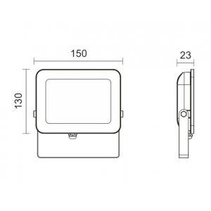 ΠΡΟΒΟΛΕAΣ LED SLIM SMD 30W 6000K