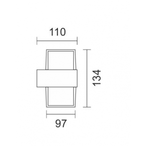 ΑΠΛΙΚΑ LED ΕΞΩΤΕΡΙΚΟΥ ΧΩΡΟΥ 2X5W 4000K