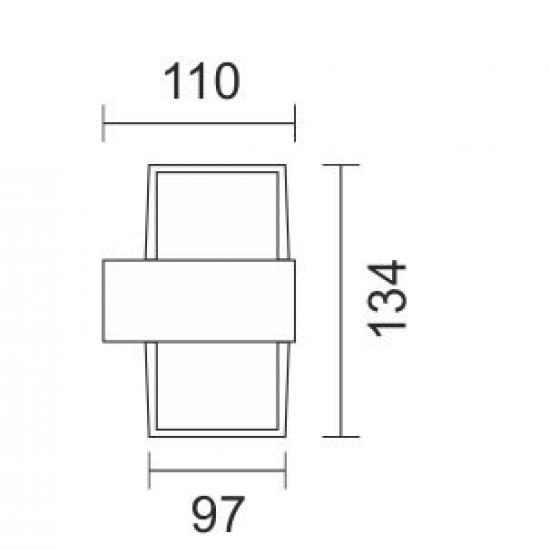 ΑΠΛΙΚΑ LED ΕΞΩΤΕΡΙΚΟΥ ΧΩΡΟΥ 2X5W 4000K