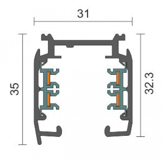 ΣΥΝΔΕΣΜΟΣ ΡΑΓΑΣ ΕΥΘΕΙΑ ΑΛΟΥΜΙΝΙΟΥ ΛΕΥΚΟΣ