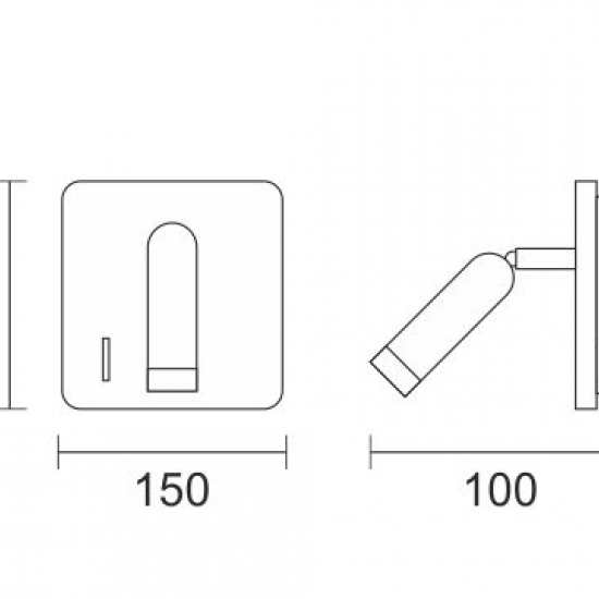 ΑΠΛΙΚΑ ΤΟΙΧΟΥ LED ΜΕ ΘΥΡΑ USB