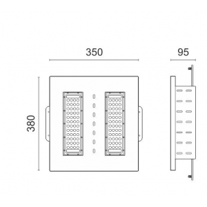 ΦΩΤΙΣΤΙΚΟ LED ΒΕΝΖΙΝΑΔΙΚΟΥ HPL 100W 6000K