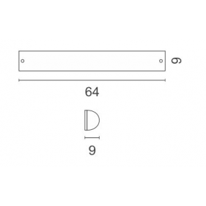 Crystal Φωτιστικό Λουτρού Τετράφωτο 64x9x6cm