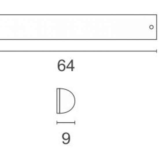Crystal Φωτιστικό Λουτρού Τετράφωτο 64x9x6cm