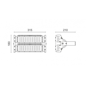 ΦΩΤΙΣΤΙΚΟ LED ΒΕΝΖΙΝΑΔΙΚΟΥ HPL 100W 6000K