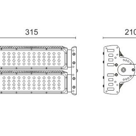 ΦΩΤΙΣΤΙΚΟ LED ΒΕΝΖΙΝΑΔΙΚΟΥ HPL 100W 6000K
