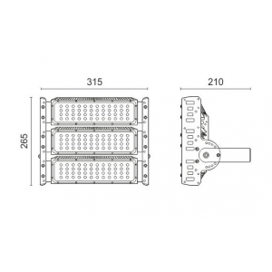 ΦΩΤΙΣΤΙΚΟ LED ΒΕΝΖΙΝΑΔΙΚΟΥ HPL 150W 6000K