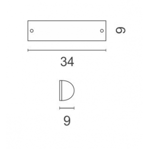 Global Φωτιστικό Λουτρού Δίφωτο 34x9x6cm