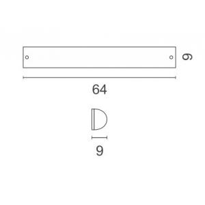 Global Φωτιστικό Λουτρού Τετράφωτο 64x9x6cm