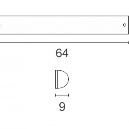 Global Φωτιστικό Λουτρού Τετράφωτο 64x9x6cm