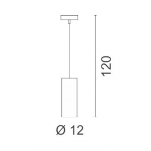 Art Κρεμαστό Μονόφωτο Φωτιστικό