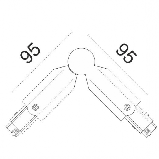 ΣΥΝΔΕΣΜΟΣ ΡΑΓΑΣ ΓΩΝΙΑ ΑΛΟΥΜΙΝΙΟΥ ΛΕΥΚΟΣ
