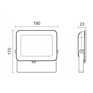 ΠΡΟΒΟΛΕAΣ LED SLIM SMD 50W 6000K