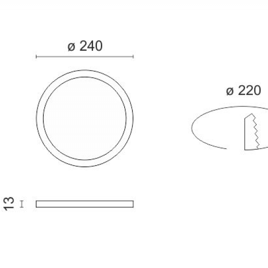 CAMERON ΧΩΝΕΥΤΟ ΛΕΠΤΟ LED ΟΡΟΦΗΣ 24W 6000K ΑΛΟΥΜΙΝΙΟ ΛΕΥΚΟ