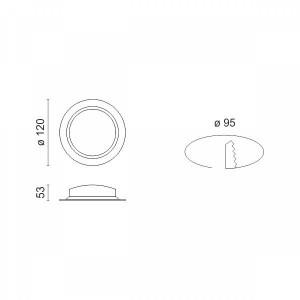 CALES 2 ΧΩΝΕΥΤΟ LED ΟΡΟΦΗΣ ΣΤΕΓΑΝΟ ΑΛΟΥΜΙΝΙΟ ΛΕΥΚΟ 12W