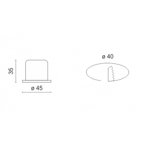 ΧΩΝΕΥΤΟ ΜΙΚΡΟ LED ΟΡΟΦΗΣ 3W