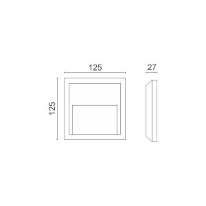 ΑΠΛΙΚΑ LED ΕΞΩΤΕΡΙΚΟΥ ΧΩΡΟΥ 1.5W 4000K