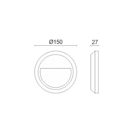 ΑΠΛΙΚΑ LED ΕΞΩΤΕΡΙΚΟΥ ΧΩΡΟΥ 1.5W 4000K