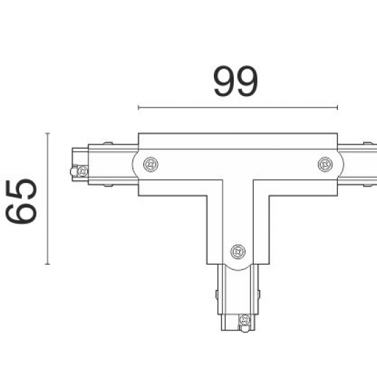 ΣΥΝΔΕΣΜΟΣ ΡΑΓΑΣ -Τ- ΑΛΟΥΜΙΝΙΟΥ ΛΕΥΚΟΣ