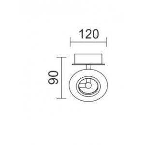 ΦΩΤΙΣΤΙΚΟ ΟΡΟΦΗΣ LED 5W 3000K