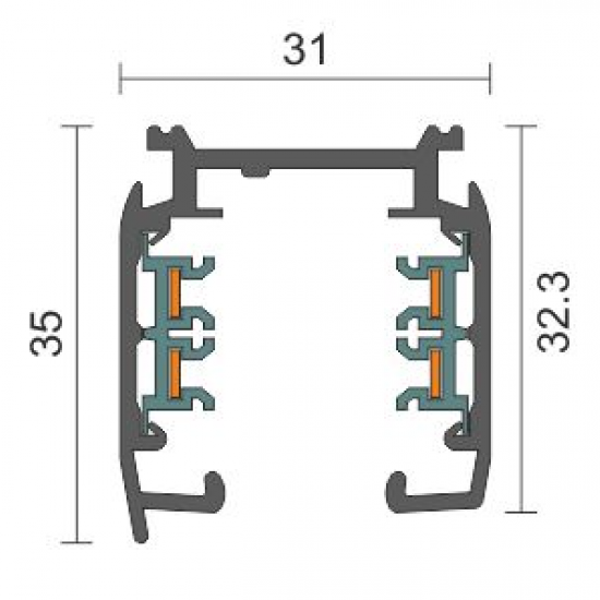 ΣΥΝΔΕΣΜΟΣ ΡΑΓΑΣ -Τ- ΑΛΟΥΜΙΝΙΟΥ ΛΕΥΚΟΣ