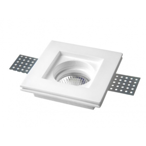 WHITE ΧΩΝΕΥΤΟ ΓΥΨΙΝΟ ΟΡΟΦΗΣ 10x10x3cm ΛΕΥΚΟ 