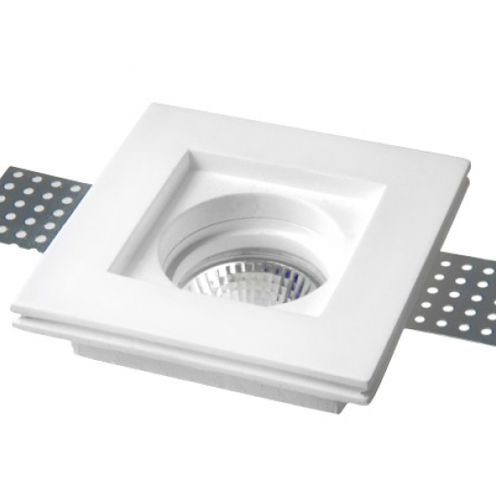 WHITE ΧΩΝΕΥΤΟ ΓΥΨΙΝΟ ΟΡΟΦΗΣ 10x10x3cm ΛΕΥΚΟ