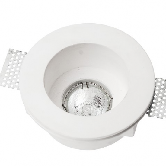 WHITE 1 ΧΩΝΕΥΤΟ ΓΥΨΙΝΟ ΟΡΟΦΗΣ Φ13×6 ΛΕΥΚΟ