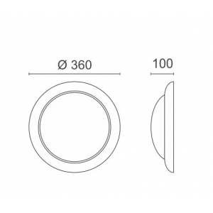 Hard Πλαφονιέρα Οροφής 2Χ12W