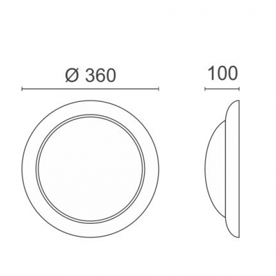 Hard Πλαφονιέρα Οροφής 2Χ12W