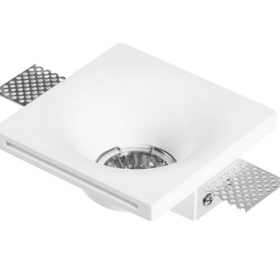 WHITE 4 ΧΩΝΕΥΤΟ ΓΥΨΙΝΟ ΟΡΟΦΗΣ 12x12x4,5cm ΛΕΥΚΟ