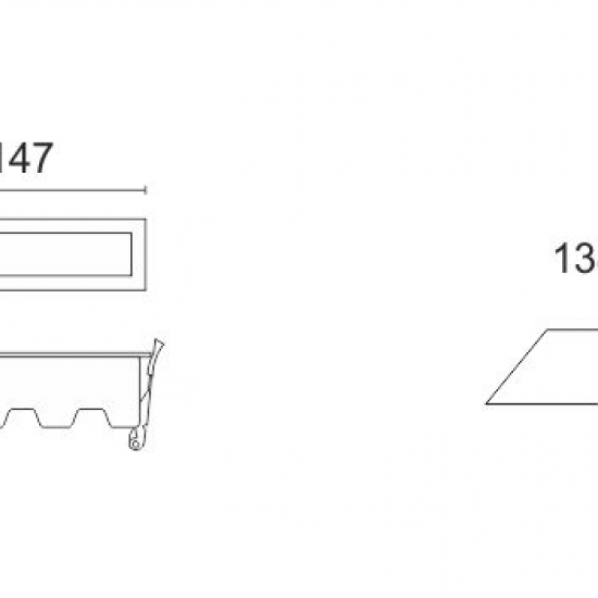 ΓΡΑΜΜΙΚΟ ΧΩΝΕΥΤΟ LED 10W 4000K