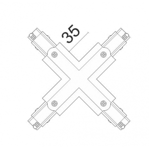ΣΥΝΔΕΣΜΟΣ ΡΑΓΑΣ ΣΤΑΥΡΟΣ ΑΛΟΥΜΙΝΙΟΥ ΛΕΥΚΟΣ 