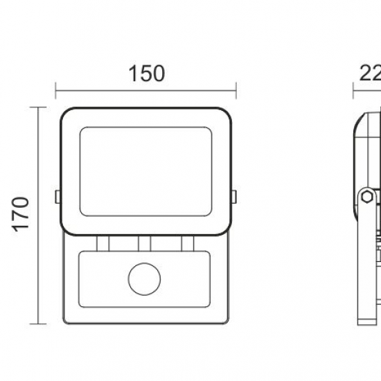 ΠΡΟΒΟΛΕAΣ ΑΝΙΧΝΕΥΤΗ ΚΙΝΗΣΗΣ SLIM LED SMD 30W 4000K
