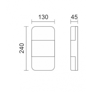 ΑΠΛΙΚΑ LED ΕΞΩΤΕΡΙΚΟΥ ΧΩΡΟΥ 2X6W 4000K